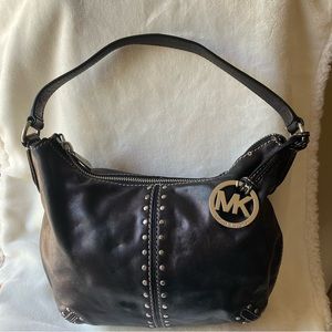 Michael Kors black studded purse